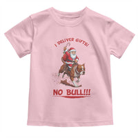 Funny Santa Pitbull Christmas Toddler T Shirt I Deliver Gifts No Bull - Wonder Print Shop