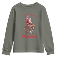 Funny Santa Pitbull Christmas Youth Sweatshirt I Deliver Gifts No Bull - Wonder Print Shop