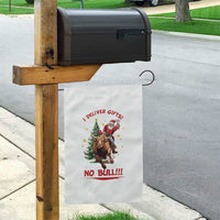 Funny Black Santa Bull Riding Christmas Garden Flag I Deliver Gifts No Bull - Wonder Print Shop