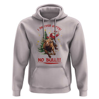 Funny Black Santa Bull Riding Christmas Hoodie I Deliver Gifts No Bull - Wonder Print Shop