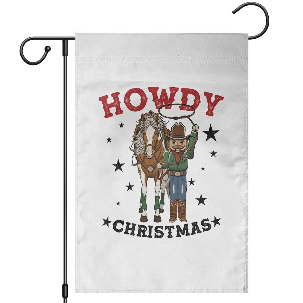 Funny Nutcracker Cowboy Howdy Christmas Garden Flag Western Holiday Gift - Wonder Print Shop