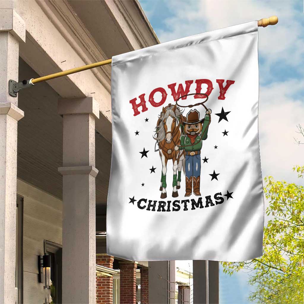 Funny Nutcracker Cowboy Howdy Christmas Garden Flag Western Holiday Gift - Wonder Print Shop