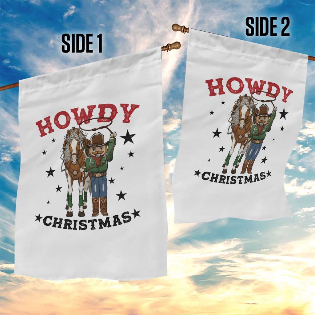 Funny Nutcracker Cowboy Howdy Christmas Garden Flag Western Holiday Gift - Wonder Print Shop