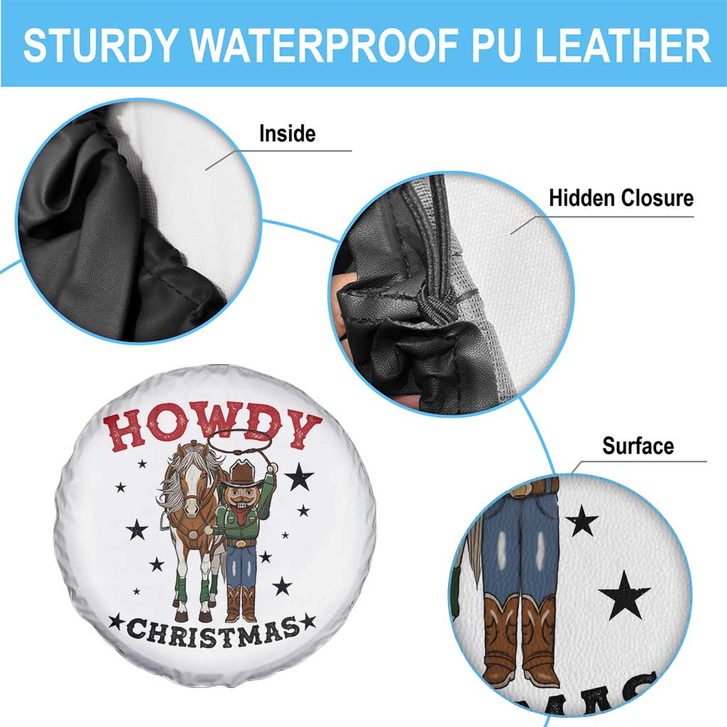 Funny Nutcracker Cowboy Howdy Christmas Spare Tire Cover Western Holiday Gift - Wonder Print Shop