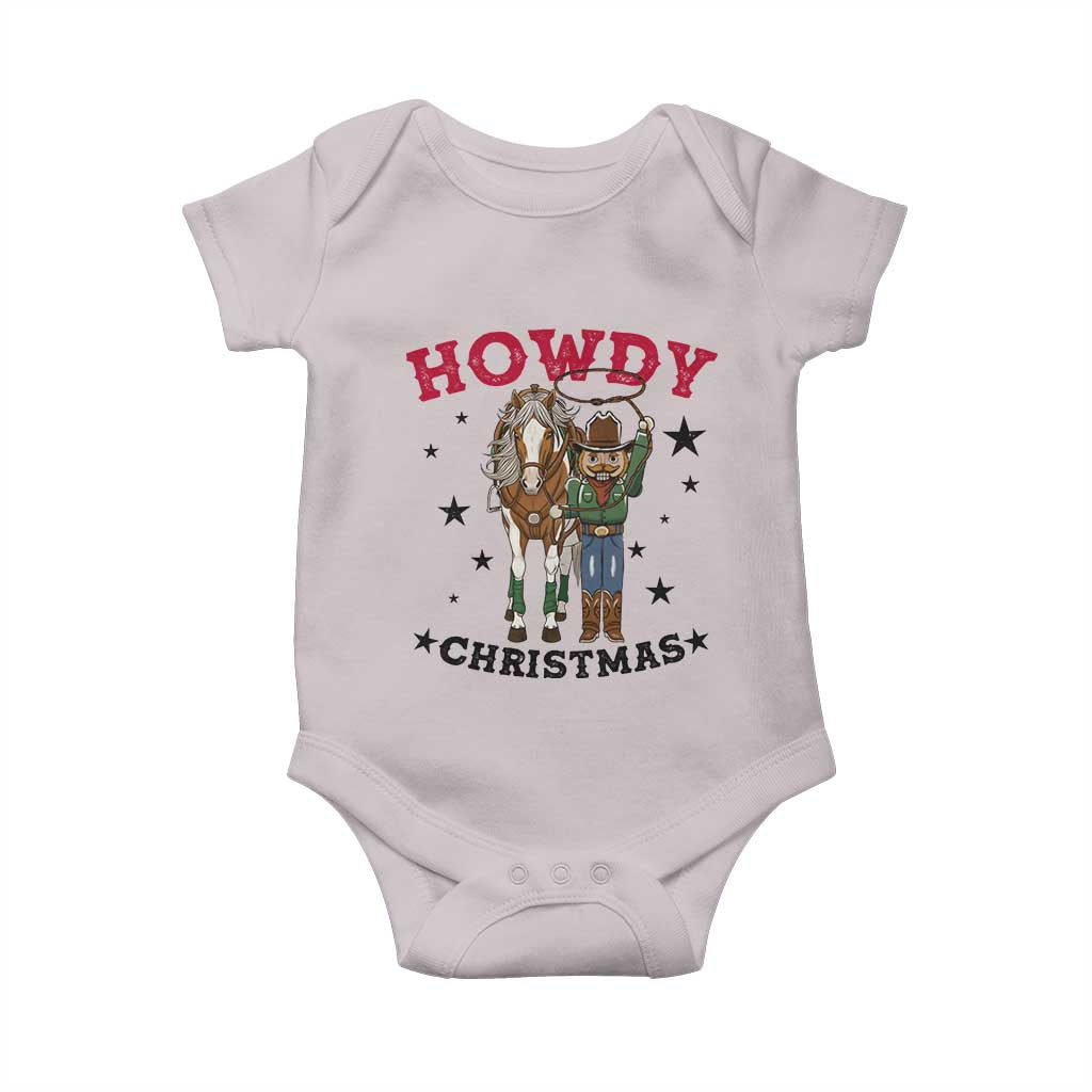 Funny Nutcracker Cowboy Howdy Christmas Baby Onesie Western Holiday Gift - undefined