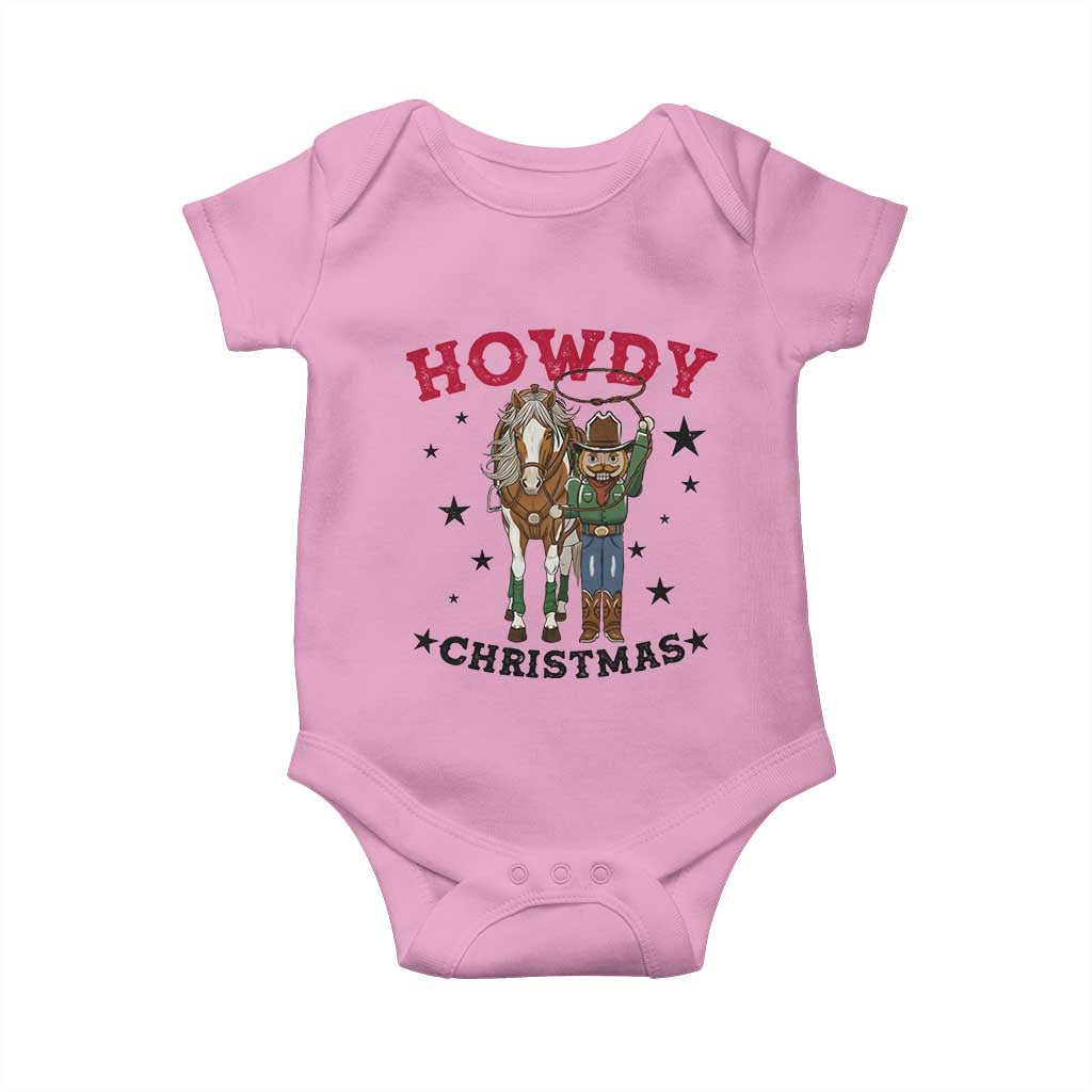 Funny Nutcracker Cowboy Howdy Christmas Baby Onesie Western Holiday Gift - undefined