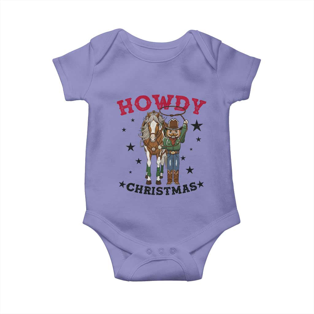 Funny Nutcracker Cowboy Howdy Christmas Baby Onesie Western Holiday Gift - undefined