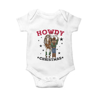 Funny Nutcracker Cowboy Howdy Christmas Baby Onesie Western Holiday Gift - undefined