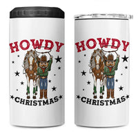 Funny Nutcracker Cowboy Howdy Christmas 4 in 1 Can Cooler Tumbler Western Holiday Gift - Wonder Print Shop