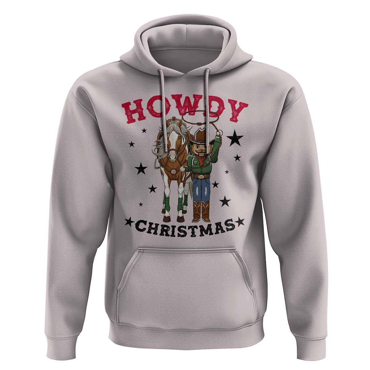 Funny Nutcracker Cowboy Howdy Christmas Hoodie Western Holiday Gift - Wonder Print Shop