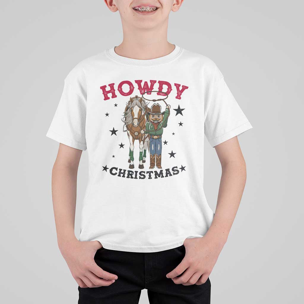 Funny Nutcracker Cowboy Howdy Christmas T Shirt For Kid Western Holiday Gift - Wonder Print Shop