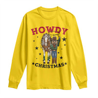 Funny Nutcracker Cowboy Howdy Christmas Long Sleeve Shirt Western Holiday Gift - Wonder Print Shop