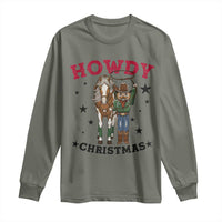 Funny Nutcracker Cowboy Howdy Christmas Long Sleeve Shirt Western Holiday Gift - Wonder Print Shop
