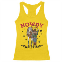 Funny Nutcracker Cowboy Howdy Christmas Racerback Tank Top Western Holiday Gift - Wonder Print Shop