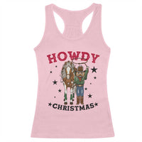 Funny Nutcracker Cowboy Howdy Christmas Racerback Tank Top Western Holiday Gift - Wonder Print Shop