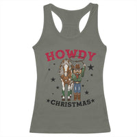 Funny Nutcracker Cowboy Howdy Christmas Racerback Tank Top Western Holiday Gift - Wonder Print Shop