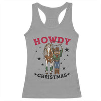Funny Nutcracker Cowboy Howdy Christmas Racerback Tank Top Western Holiday Gift - Wonder Print Shop