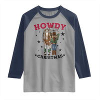 Funny Nutcracker Cowboy Howdy Christmas Raglan Shirt Western Holiday Gift - Wonder Print Shop