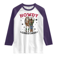 Funny Nutcracker Cowboy Howdy Christmas Raglan Shirt Western Holiday Gift - Wonder Print Shop