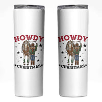 Funny Nutcracker Cowboy Howdy Christmas Skinny Tumbler Western Holiday Gift - Wonder Print Shop