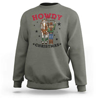 Funny Nutcracker Cowboy Howdy Christmas Sweatshirt Western Holiday Gift - Wonder Print Shop