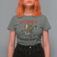 Funny Nutcracker Cowboy Howdy Christmas T Shirt For Women Western Holiday Gift - Wonder Print Shop
