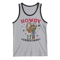 Funny Nutcracker Cowboy Howdy Christmas Tank Top Western Holiday Gift - Wonder Print Shop