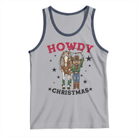 Funny Nutcracker Cowboy Howdy Christmas Tank Top Western Holiday Gift - Wonder Print Shop