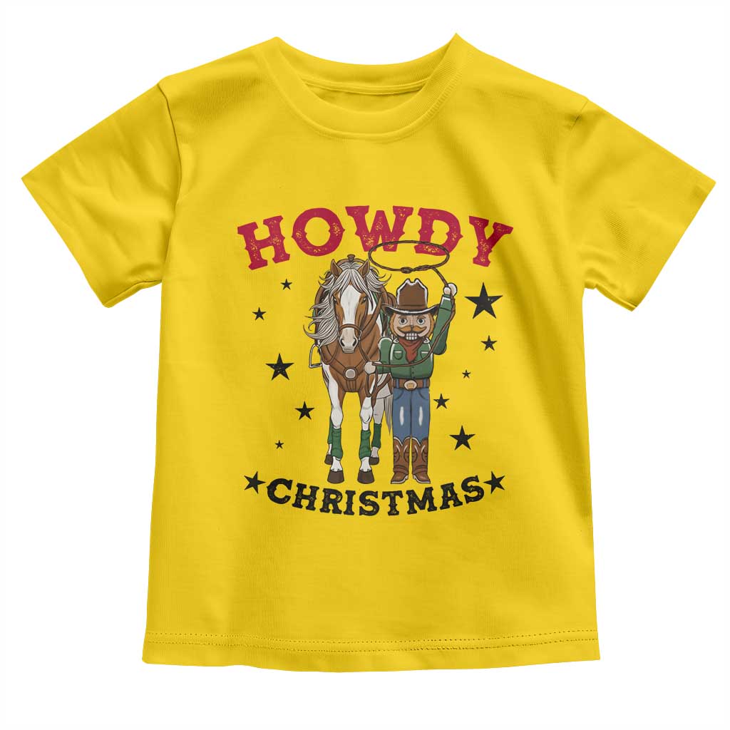Funny Nutcracker Cowboy Howdy Christmas Toddler T Shirt Western Holiday Gift - Wonder Print Shop