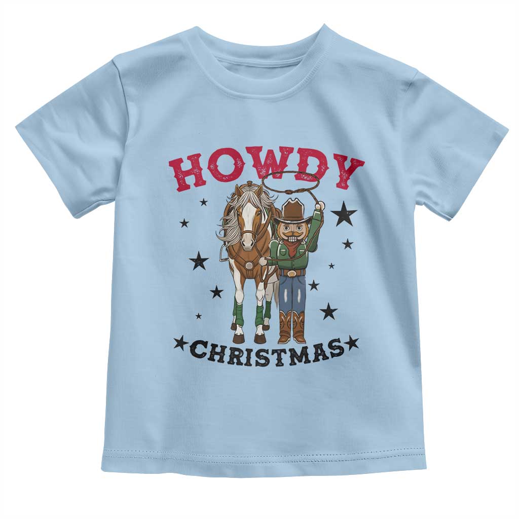 Funny Nutcracker Cowboy Howdy Christmas Toddler T Shirt Western Holiday Gift - Wonder Print Shop