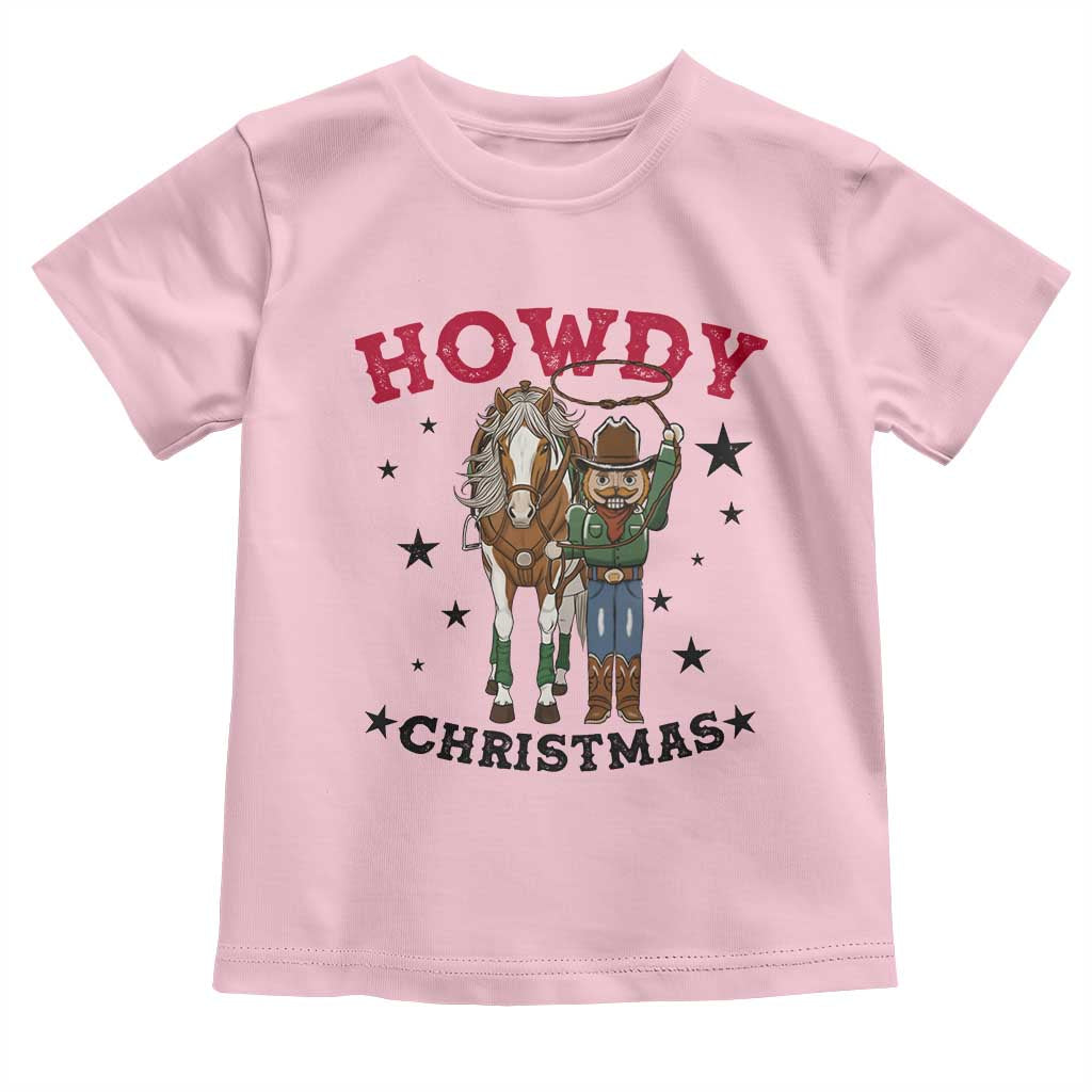 Funny Nutcracker Cowboy Howdy Christmas Toddler T Shirt Western Holiday Gift - Wonder Print Shop