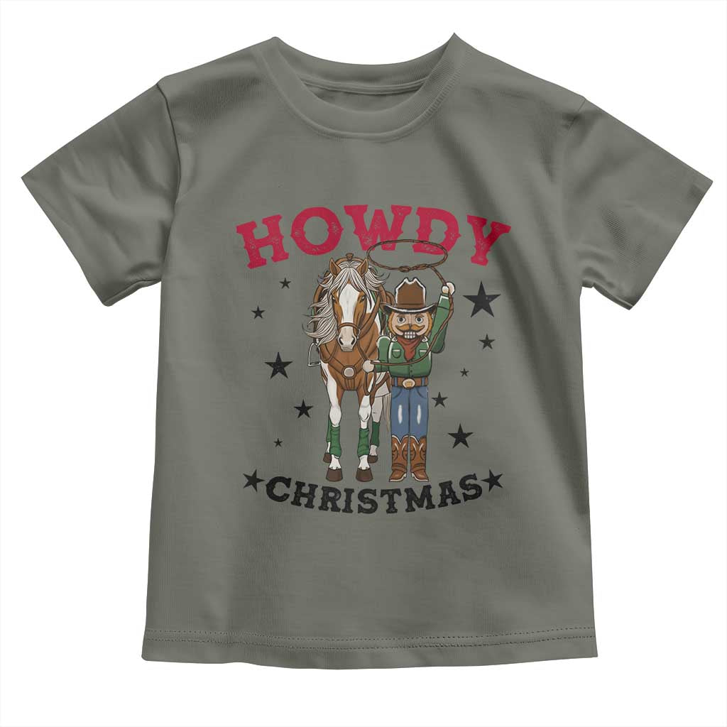 Funny Nutcracker Cowboy Howdy Christmas Toddler T Shirt Western Holiday Gift - Wonder Print Shop