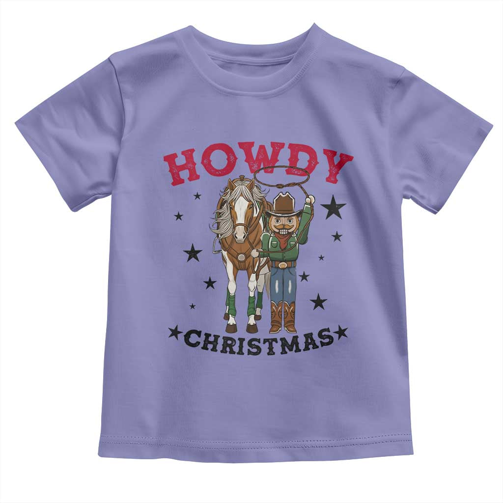 Funny Nutcracker Cowboy Howdy Christmas Toddler T Shirt Western Holiday Gift - Wonder Print Shop