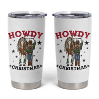 Funny Nutcracker Cowboy Howdy Christmas Tumbler Cup Western Holiday Gift - Wonder Print Shop