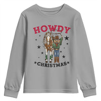 Funny Nutcracker Cowboy Howdy Christmas Youth Sweatshirt Western Holiday Gift - Wonder Print Shop