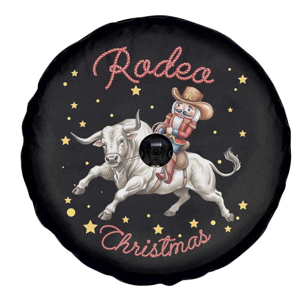 Funny Nutcracker Bull Riding Rodeo Christmas Spare Tire Cover Western Holiday Gift - Wonder Print Shop
