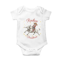 Funny Nutcracker Bull Riding Rodeo Christmas Baby Onesie Western Holiday Gift - Wonder Print Shop