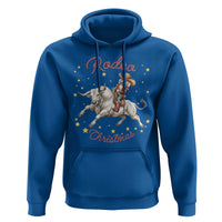 Funny Nutcracker Bull Riding Rodeo Christmas Hoodie Western Holiday Gift - Wonder Print Shop