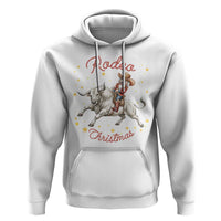 Funny Nutcracker Bull Riding Rodeo Christmas Hoodie Western Holiday Gift - Wonder Print Shop