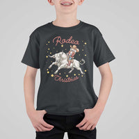 Funny Nutcracker Bull Riding Rodeo Christmas T Shirt For Kid Western Holiday Gift - Wonder Print Shop