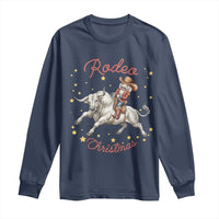 Funny Nutcracker Bull Riding Rodeo Christmas Long Sleeve Shirt Western Holiday Gift - Wonder Print Shop