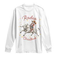 Funny Nutcracker Bull Riding Rodeo Christmas Long Sleeve Shirt Western Holiday Gift - Wonder Print Shop