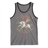 Funny Nutcracker Bull Riding Rodeo Christmas Tank Top Western Holiday Gift - Wonder Print Shop