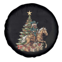 Funny Nutcracker Riding Horse Spare Tire Cover Western Life Christmas Gift - Wonder Print Shop