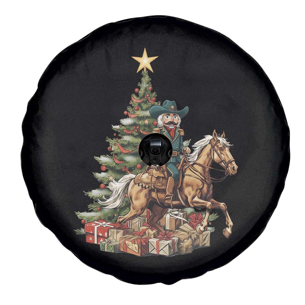 Funny Nutcracker Riding Horse Spare Tire Cover Western Life Christmas Gift - Wonder Print Shop