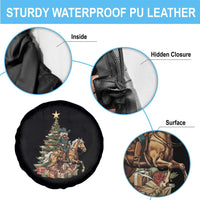 Funny Nutcracker Riding Horse Spare Tire Cover Western Life Christmas Gift - Wonder Print Shop