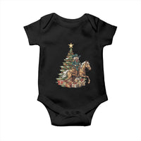 Funny Nutcracker Riding Horse Baby Onesie Western Life Christmas Gift - Wonder Print Shop