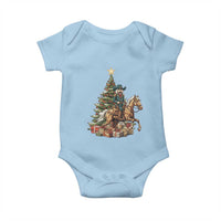 Funny Nutcracker Riding Horse Baby Onesie Western Life Christmas Gift - Wonder Print Shop