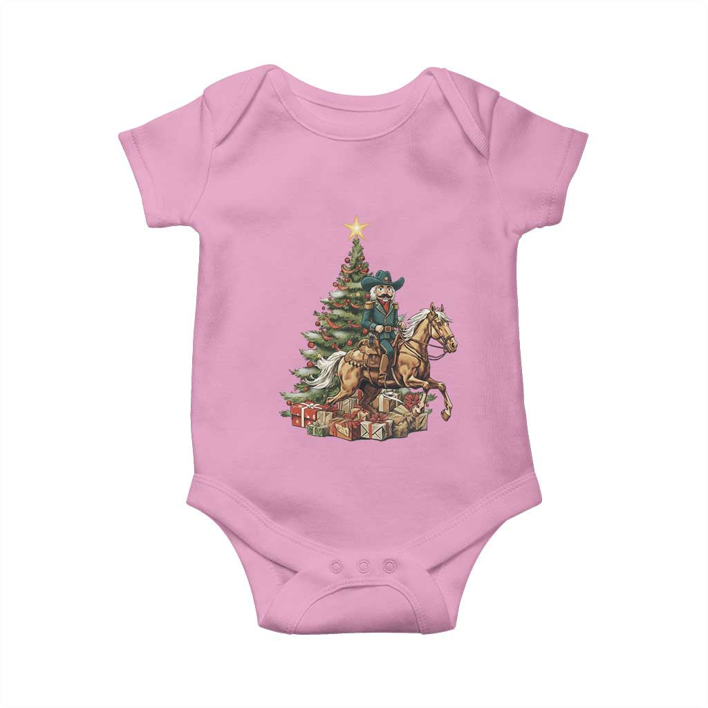 Funny Nutcracker Riding Horse Baby Onesie Western Life Christmas Gift - Wonder Print Shop