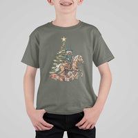Funny Nutcracker Riding Horse T Shirt For Kid Western Life Christmas Gift - Wonder Print Shop